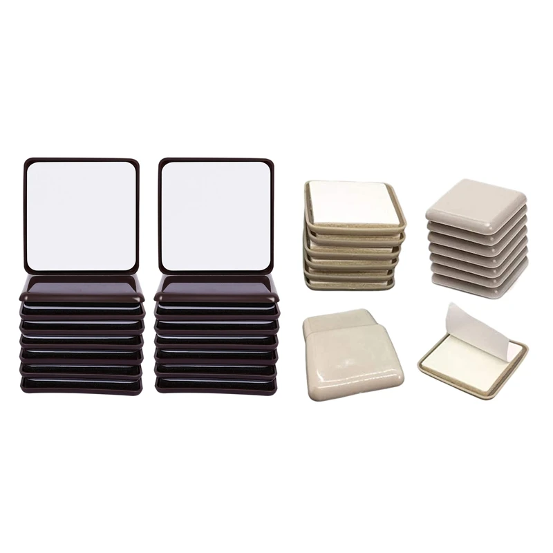 16Pc Furniture Sliders and Gliders Square Self Adhesive Chair Leg Sliders Floor Protector Pads for Moving Furniture-ABUX
16Pc Furniture Sliders and Gliders Square Self Adhesive Chair Leg Sliders Floor Protector Pads for Moving Furniture-ABUX