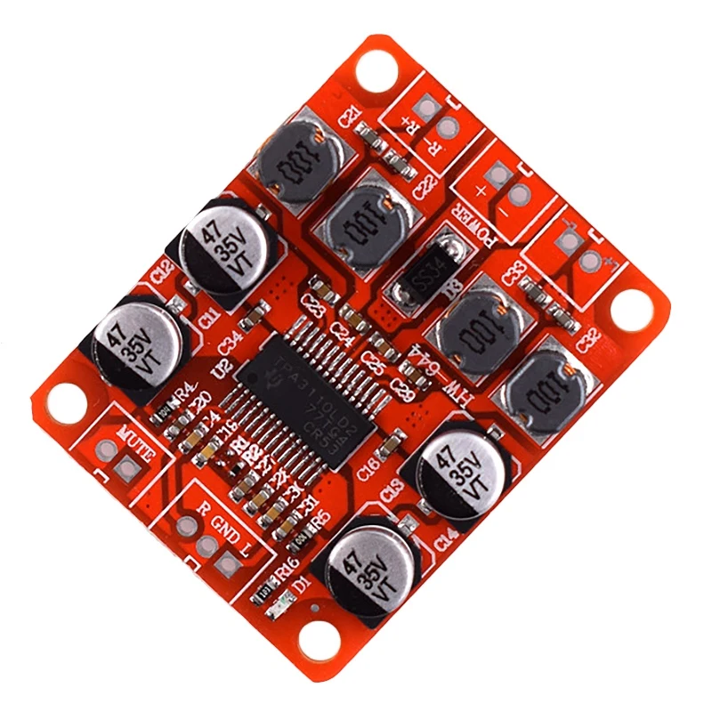 TPA3110 Digital Power Amplifier Board 2X15W 2.0 Dual-Channel Stereo Audio Power Amplifier Module Audio Amplifier
TPA3110 Digital Power Amplifier Board 2X15W 2.0 Dual-Channel Stereo Audio Power Amplifier Module Audio Amplifier