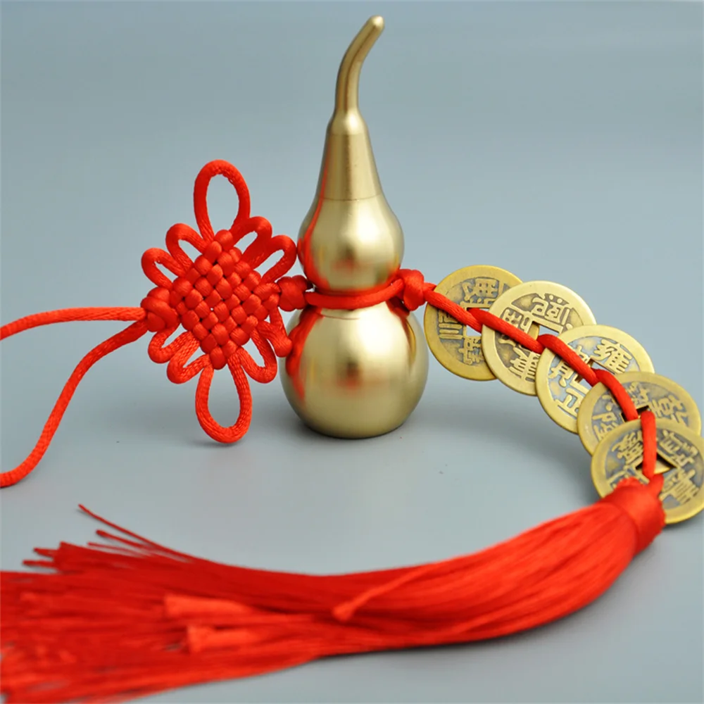 Chinese Feng Shui Decorating Bagua Five Emperor Money Wu Lou HuLu Copper 8 trigrams Gourd Amulet Home Decoration Accessories
Chinese Feng Shui Decorating Bagua Five Emperor Money Wu Lou HuLu Copper 8 trigrams Gourd Amulet Home Decoration Accessories