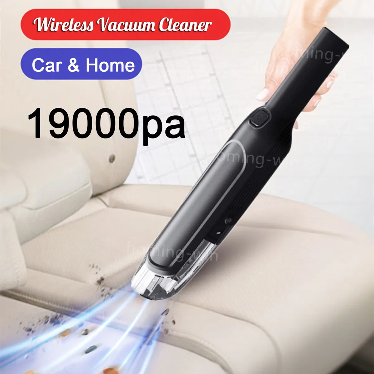 19000Pa 2-In-1 Wireless Handheld Car Vacuum Cleaner Cordless Portable Auto Home Vacuum Cleaner with Floor Brush Wet&Dry Dual Use
19000Pa 2-In-1 Wireless Handheld Car Vacuum Cleaner Cordless Portable Auto Home Vacuum Cleaner with Floor Brush Wet&Dry Dual Use
