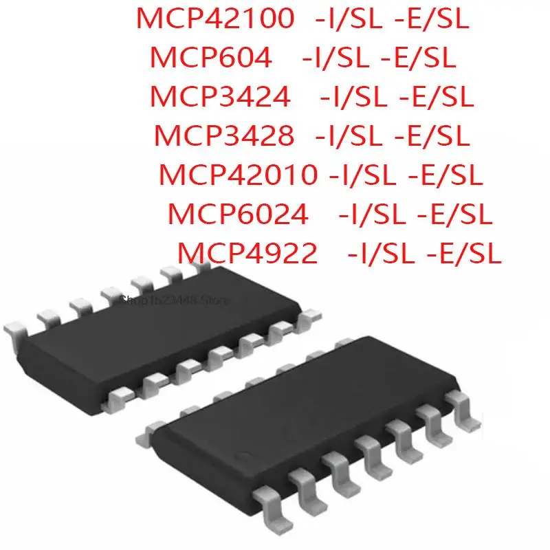 

New MCP6024-I/SL MCP42100 MCP604 MCP3424 MCP3428 MCP42010 MCP6024 MCP4922 -E/SL SOP-14 new and Original in stock