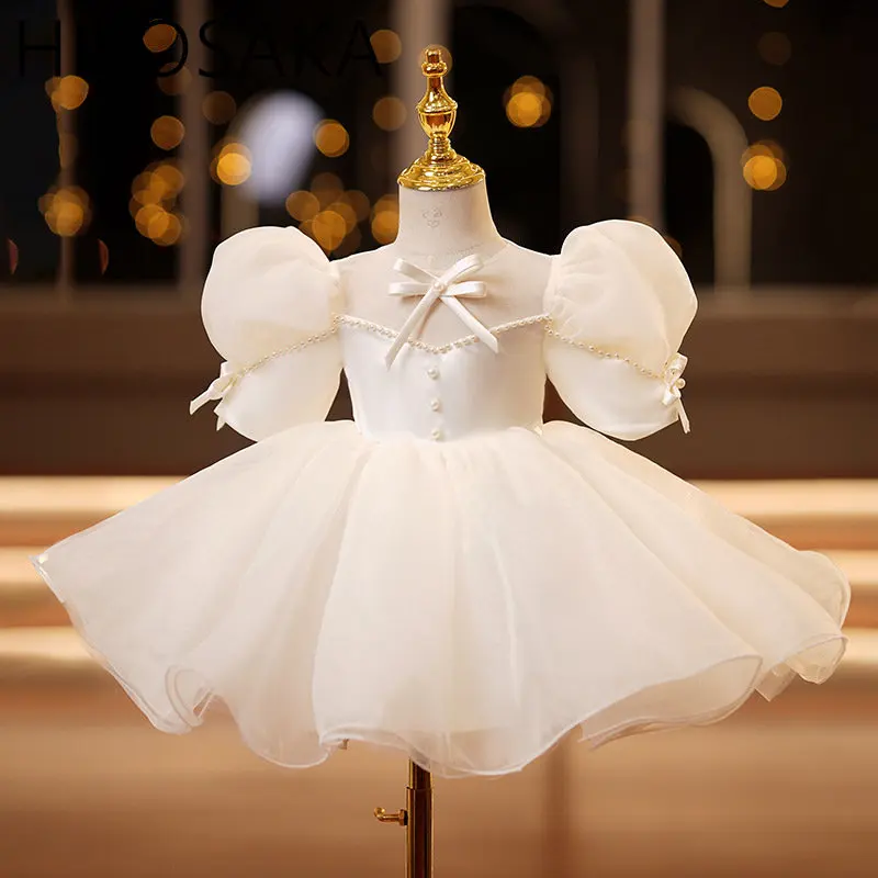 Puff Sleeve Bow Baby Girls Tutu Dress for Party Wedding Princess 1st Birthday Baby Girls Ball Gowns Pearl Toddler Girls Dress
Puff Sleeve Bow Baby Girls Tutu Dress for Party Wedding Princess 1st Birthday Baby Girls Ball Gowns Pearl Toddler Girls Dress