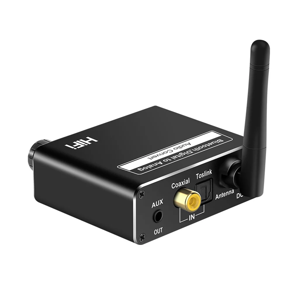 Audio Converter Amplifier Alloy 20m 3.5mm Connector Coaxial Low Delay Music Playing Decoder Bluetooth-compatible Receiver 
Audio Converter Amplifier Alloy 20m 3.5mm Connector Coaxial Low Delay Music Playing Decoder Bluetooth-compatible Receiver
