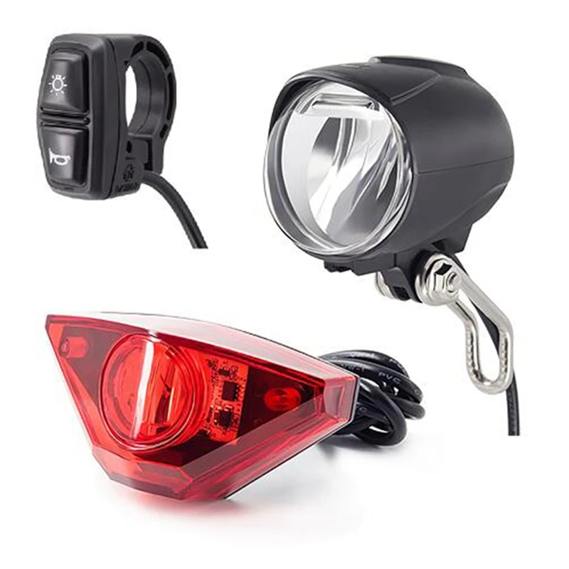 Ebike Light Set Include Ebike Headlight Electric Bike Tail Lamp DC 6V 12V 24V 36V 48V 52V LED Electric Bike Light
Ebike Light Set Include Ebike Headlight Electric Bike Tail Lamp DC 6V 12V 24V 36V 48V 52V LED Electric Bike Light