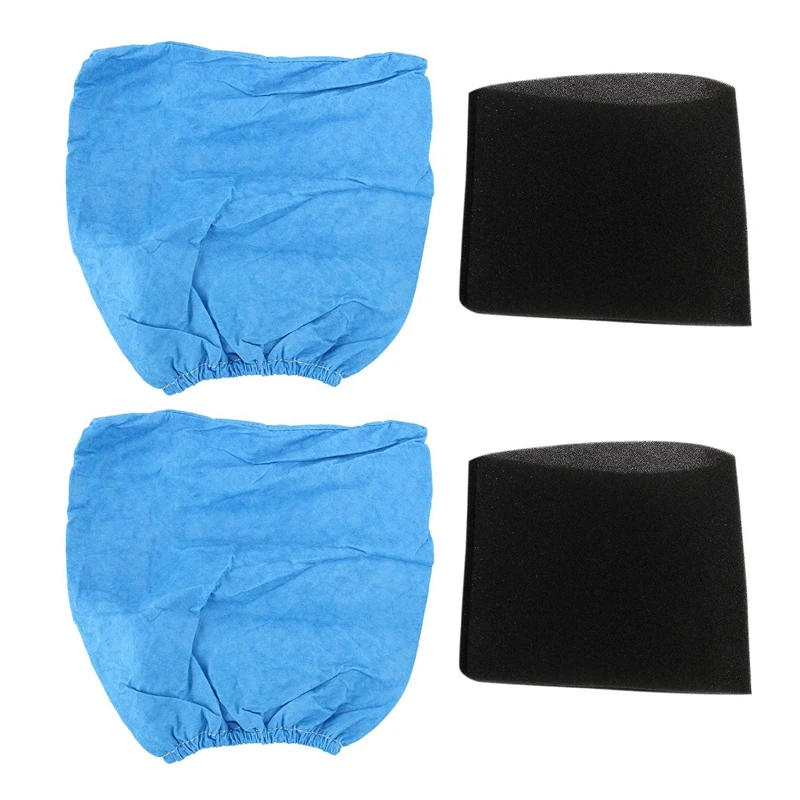 Textile Filter Bags Wet and Dry Foam for Karcher MV1 WD1 WD2 WD3 Vacuum Cleaner Bag 4PCS