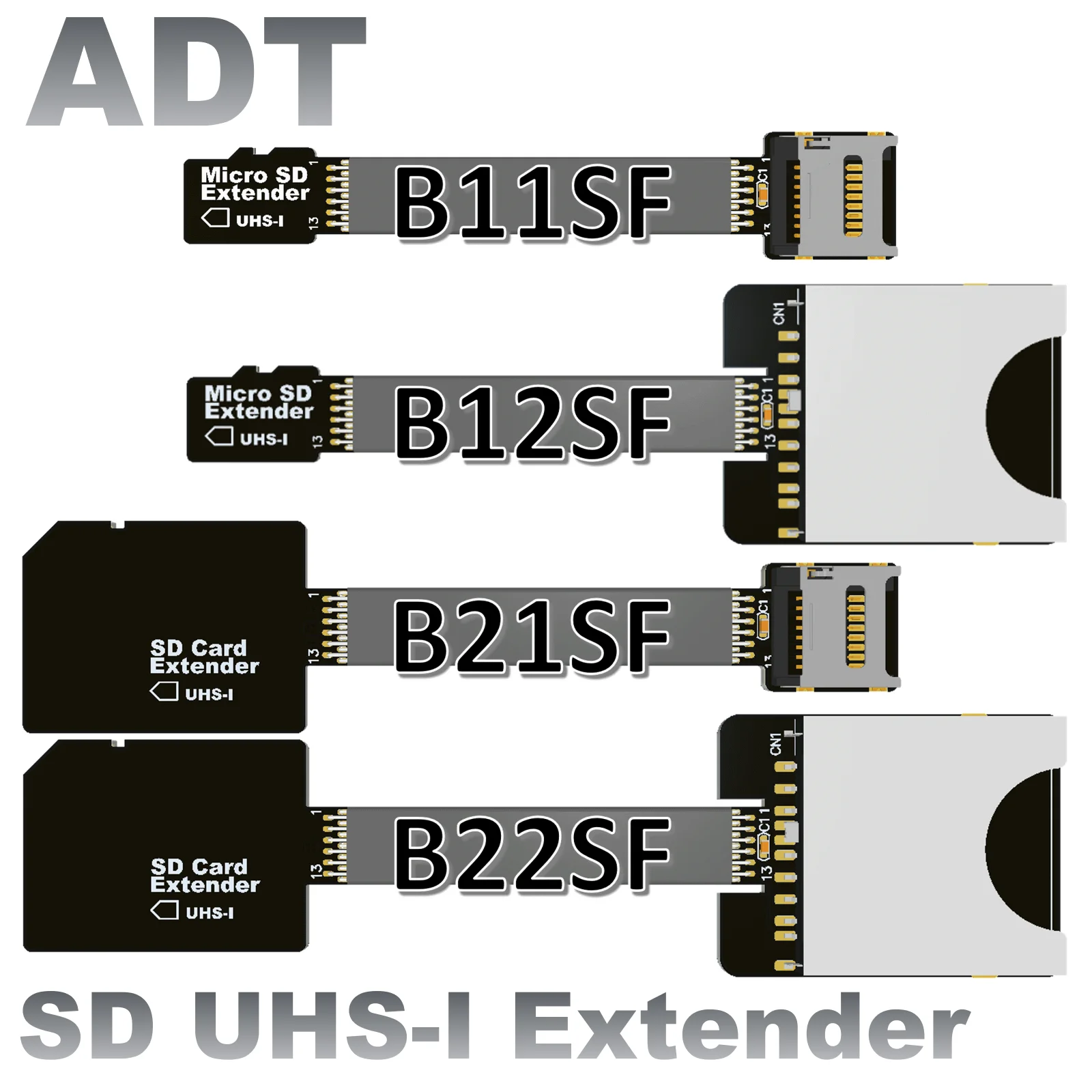 The ADT MicroSD TF extension cable supports the SDHC SDXC UHS-I full speed non-FPC read card test cable
The ADT MicroSD TF extension cable supports the SDHC SDXC UHS-I full speed non-FPC read card test cable
