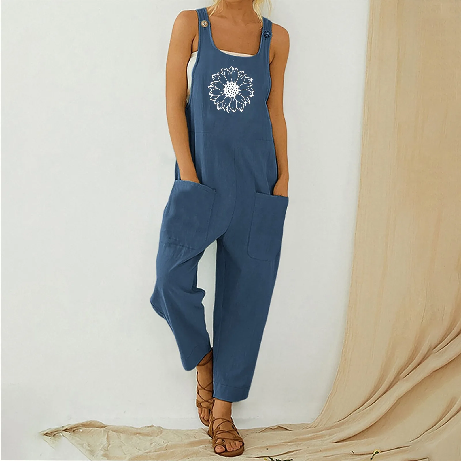 Women Casual Jumpsuit Boho Sunfloral Print Ladies Dressy Pantsuits Wedding Jumpsuits Fitness for Women Jean Jumpsuit Women
Women Casual Jumpsuit Boho Sunfloral Print Ladies Dressy Pantsuits Wedding Jumpsuits Fitness for Women Jean Jumpsuit Women