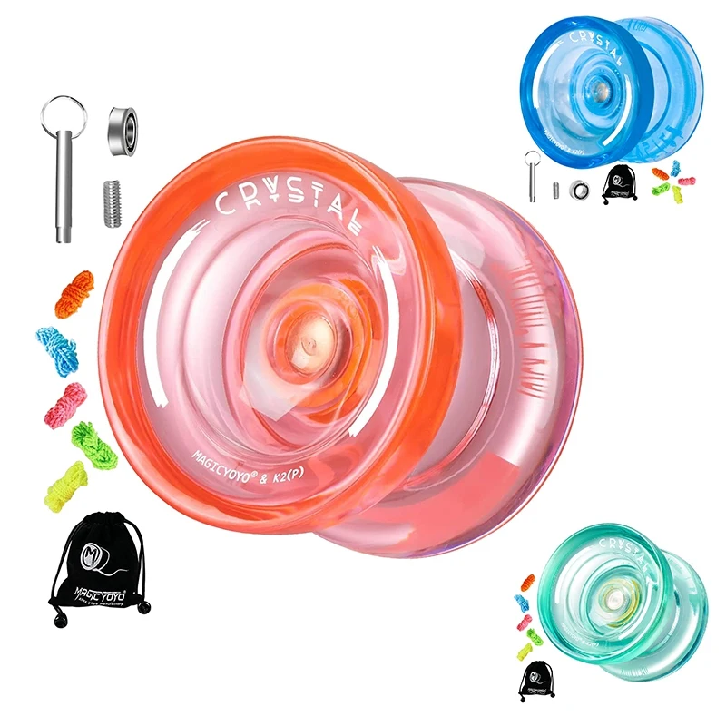 MAGICYOYO K2 Plus Crystal Responsive Yoyo,Dual Purpose Yo-Yo With Replacement Unresponsive Bearing For Intermediate
MAGICYOYO K2 Plus Crystal Responsive Yoyo,Dual Purpose Yo-Yo With Replacement Unresponsive Bearing For Intermediate
