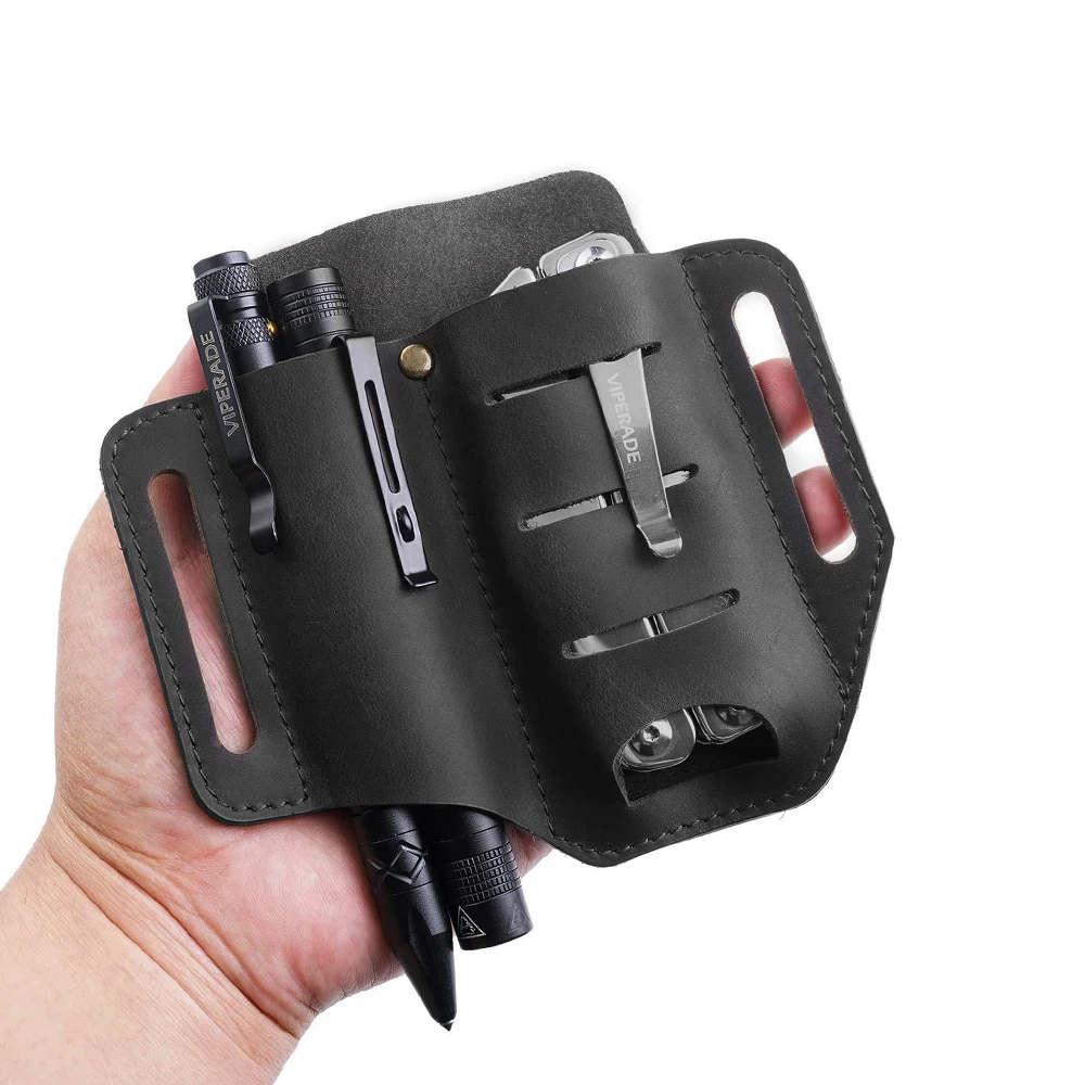 Leather Sheath for Knives Pen EDC Cowhide Leather Flashlight Holster Multitools Pouch 2 Pockets Organizer Case
Leather Sheath for Knives Pen EDC Cowhide Leather Flashlight Holster Multitools Pouch 2 Pockets Organizer Case