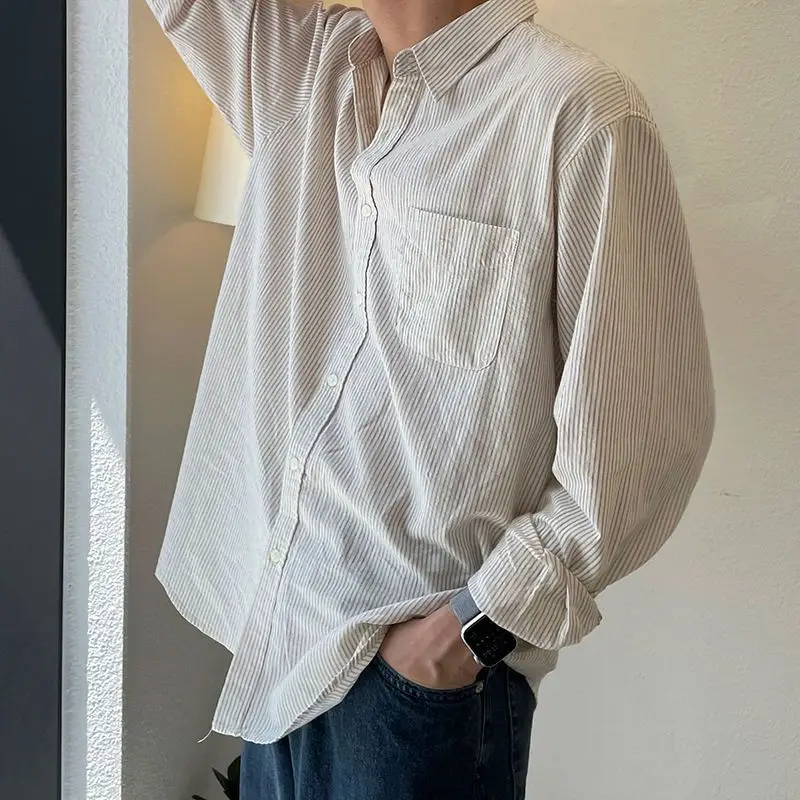 Autumn Spring Stripe Men's Classic Style Long Sleeve Sqaure Collar Non-iron Dress Shirt Single Breasted High Quality 2023 T86
Autumn Spring Stripe Men's Classic Style Long Sleeve Sqaure Collar Non-iron Dress Shirt Single Breasted High Quality 2023 T86