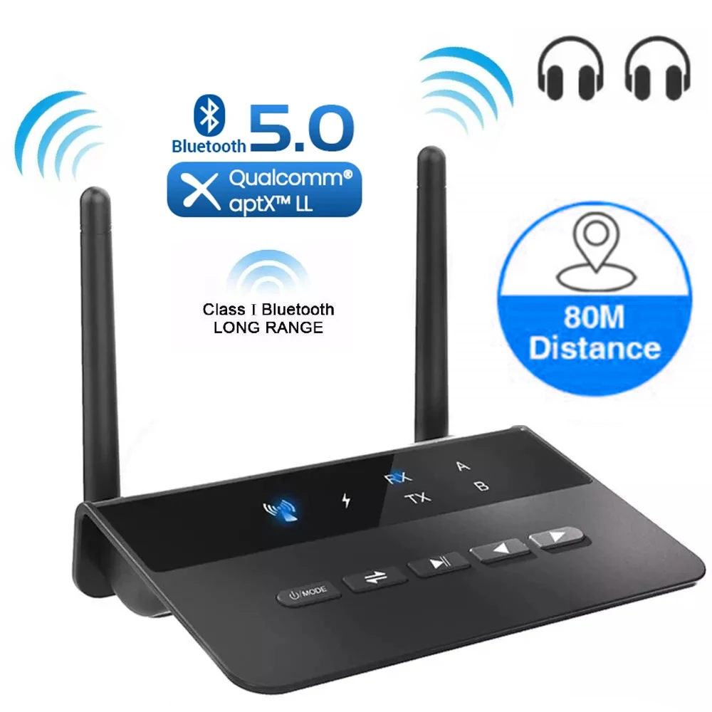 80M Bluetooth RCA Receiver Transmitter 5.0 aptX LL HD 3.5mm Aux Wireless Audio Adapter Music for TV Car PC Headphone Speaker
80M Bluetooth RCA Receiver Transmitter 5.0 aptX LL HD 3.5mm Aux Wireless Audio Adapter Music for TV Car PC Headphone Speaker