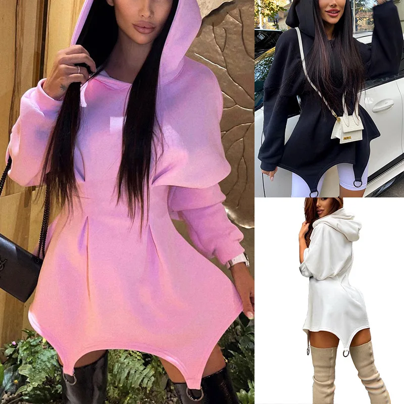 2022 Fashion Hooded Dress For Women White Waist Wrap Bodycon Mini Dress Spring Long Sleeve Hoodies Sweatshirt Dresses
2022 Fashion Hooded Dress For Women White Waist Wrap Bodycon Mini Dress Spring Long Sleeve Hoodies Sweatshirt Dresses