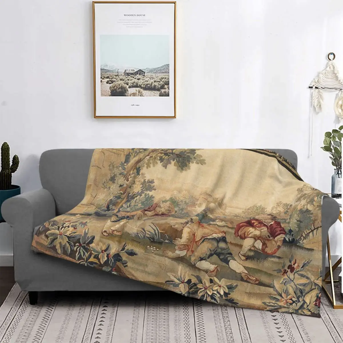 Aubusson Antique French Tapestry Print Blanket Bedspread Plaid Bedspread Summer 150 Bed Soft
Aubusson Antique French Tapestry Print Blanket Bedspread Plaid Bedspread Summer 150 Bed Soft