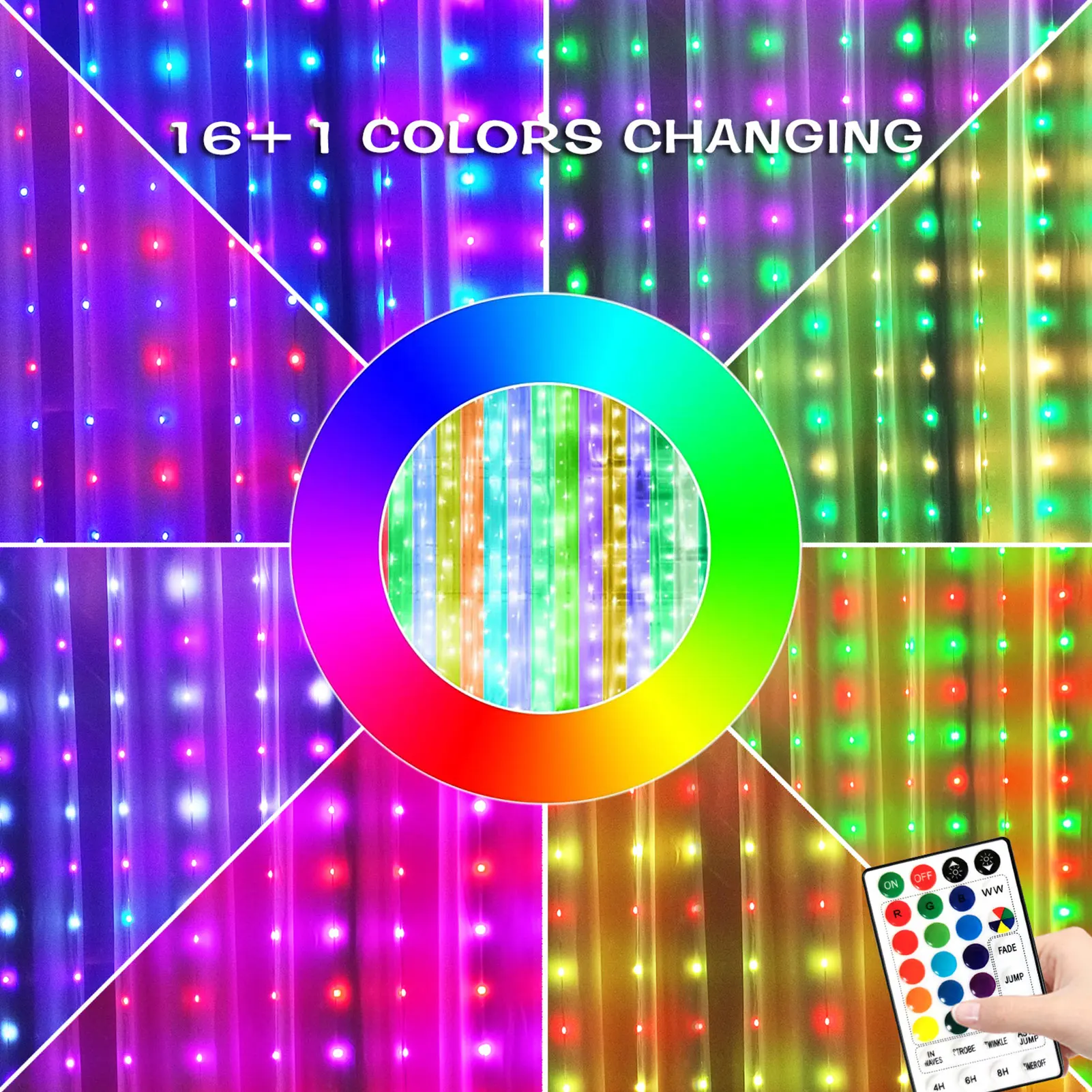 Curtain Lights LED Twinkle Lights LED Curtain Fairy Lights Plug In Window Lights With 9.84ft 8 Lighting Modes For Christmas
Curtain Lights LED Twinkle Lights LED Curtain Fairy Lights Plug In Window Lights With 9.84ft 8 Lighting Modes For Christmas