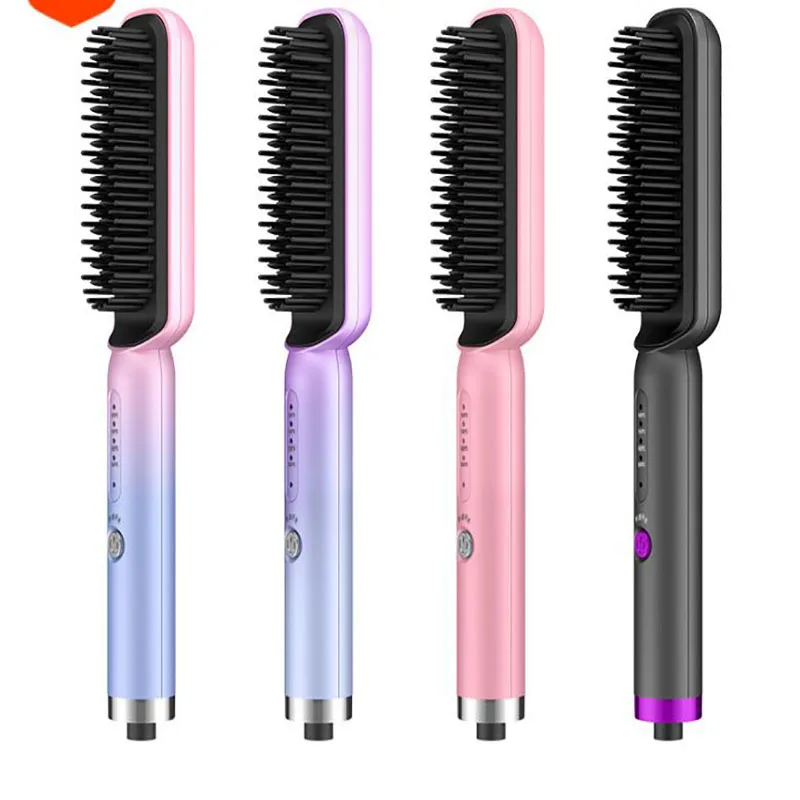 New-style Straight Hair Comb Double-purpose Electric Curling Rod four-stop Temperature Control Negative Ion Care JT22250008
New-style Straight Hair Comb Double-purpose Electric Curling Rod four-stop Temperature Control Negative Ion Care JT22250008