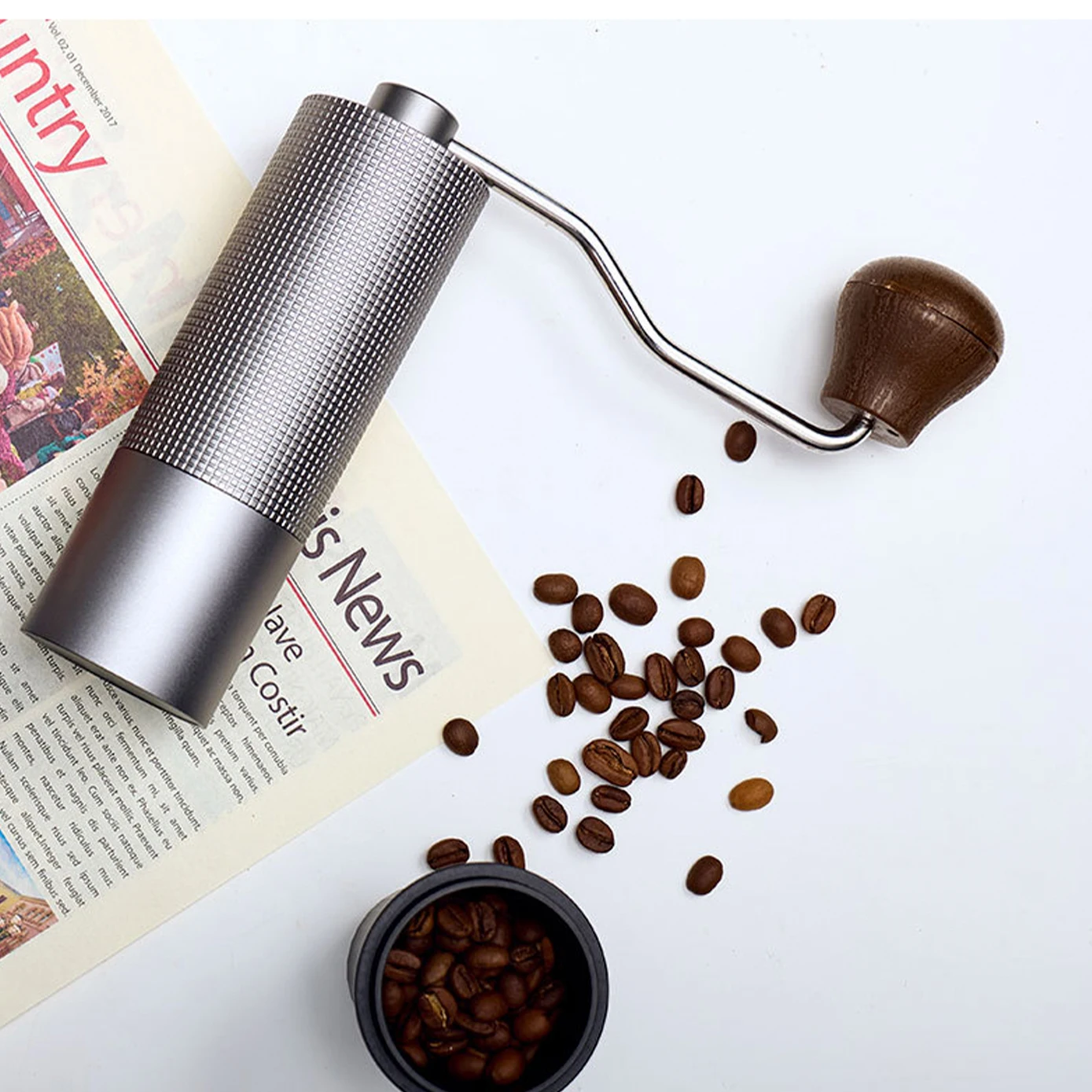 Manual Coffee Grinder CNC Stainless Steel High Quality Hand Adjustable Core Burr Coffee Bean Grinding
Manual Coffee Grinder CNC Stainless Steel High Quality Hand Adjustable Core Burr Coffee Bean Grinding