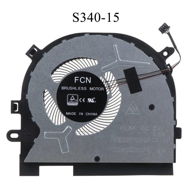 

High Speed CPU Cooler Fan for IdeaPad S340-15API S340-15 15IWL C340-15IWL S340-15IIL 5F10S13881 Laptop Fan Radiators