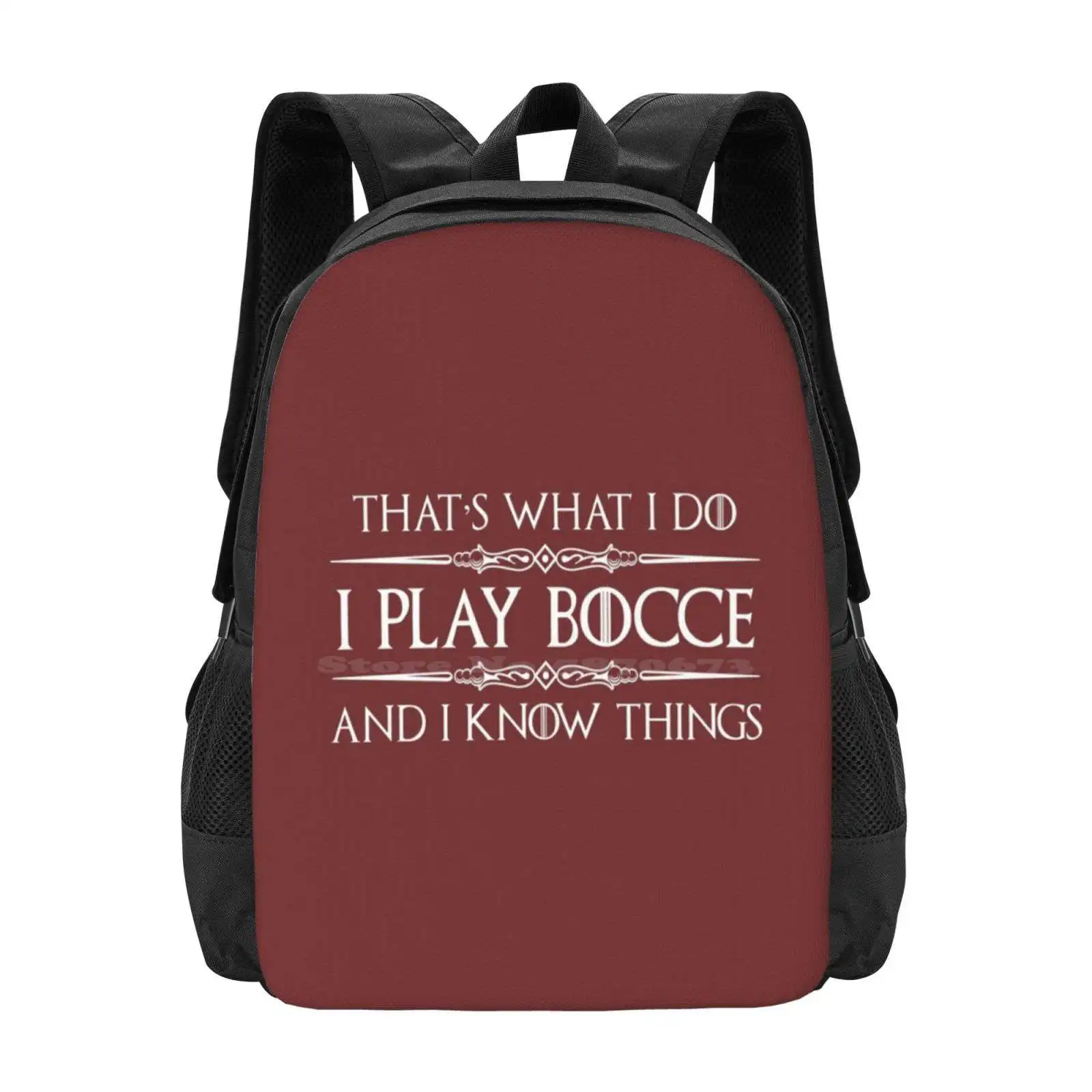 Bocce Player Gifts-I Play Bocce Ball & I Know Things Funny Gift Ideas For Bocce Players & Lovers School Bags For Teenage Girls
Bocce Player Gifts-I Play Bocce Ball & I Know Things Funny Gift Ideas For Bocce Players & Lovers School Bags For Teenage Girls