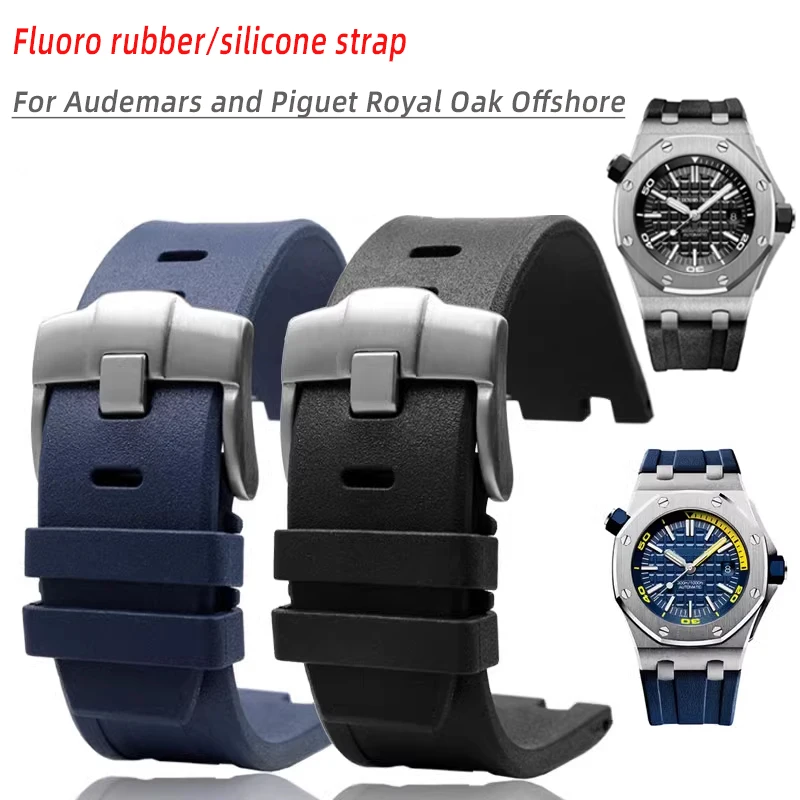 Fluoro rubber Watch Strap 28mm For AP Audemars and Piguet Royal Oak Offshore AP15400 15710 26470 15703 men's silicone Watchband
Fluoro rubber Watch Strap 28mm For AP Audemars and Piguet Royal Oak Offshore AP15400 15710 26470 15703 men's silicone Watchband