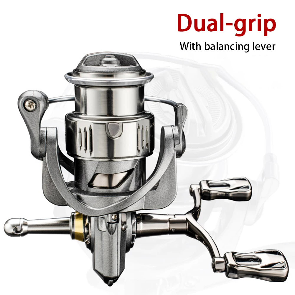 

Fishing Reel 2500-3000 Series Spinning Reel 8KG Max. Drag 5.2:1 with Balancing Lever Shallow Spool for Carp Freshwater Saltwater