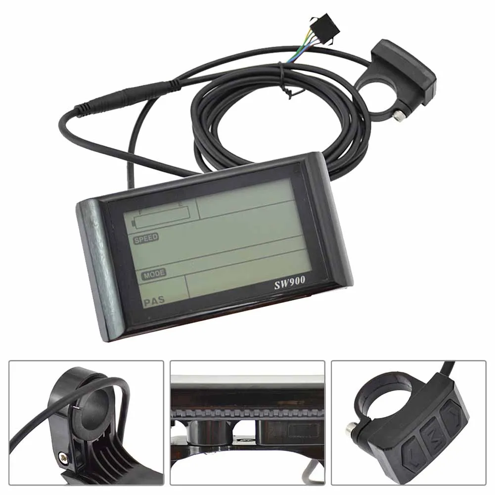 SW900 LCD Display Meter Control Panel 24/36/48V E-Bike Electric Bicycle Scooter For Electric Bicycle E-bike Replacements Accs
SW900 LCD Display Meter Control Panel 24/36/48V E-Bike Electric Bicycle Scooter For Electric Bicycle E-bike Replacements Accs