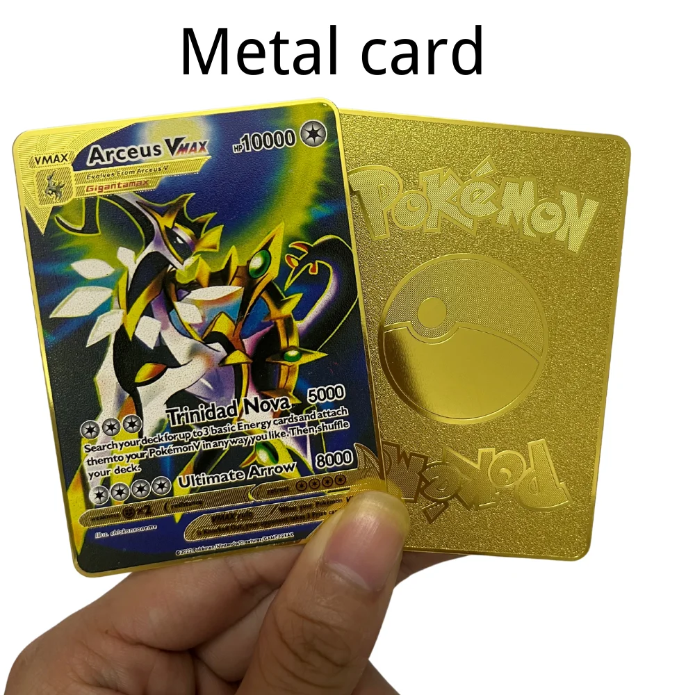 10000 point arceus vmax pokemon металлические карты DIY card Пикачу; Чаризард golden limited edition kids gift игровая коллекция карт
10000 point arceus vmax pokemon металлические карты DIY card Пикачу; Чаризард golden limited edition kids gift игровая коллекция карт
