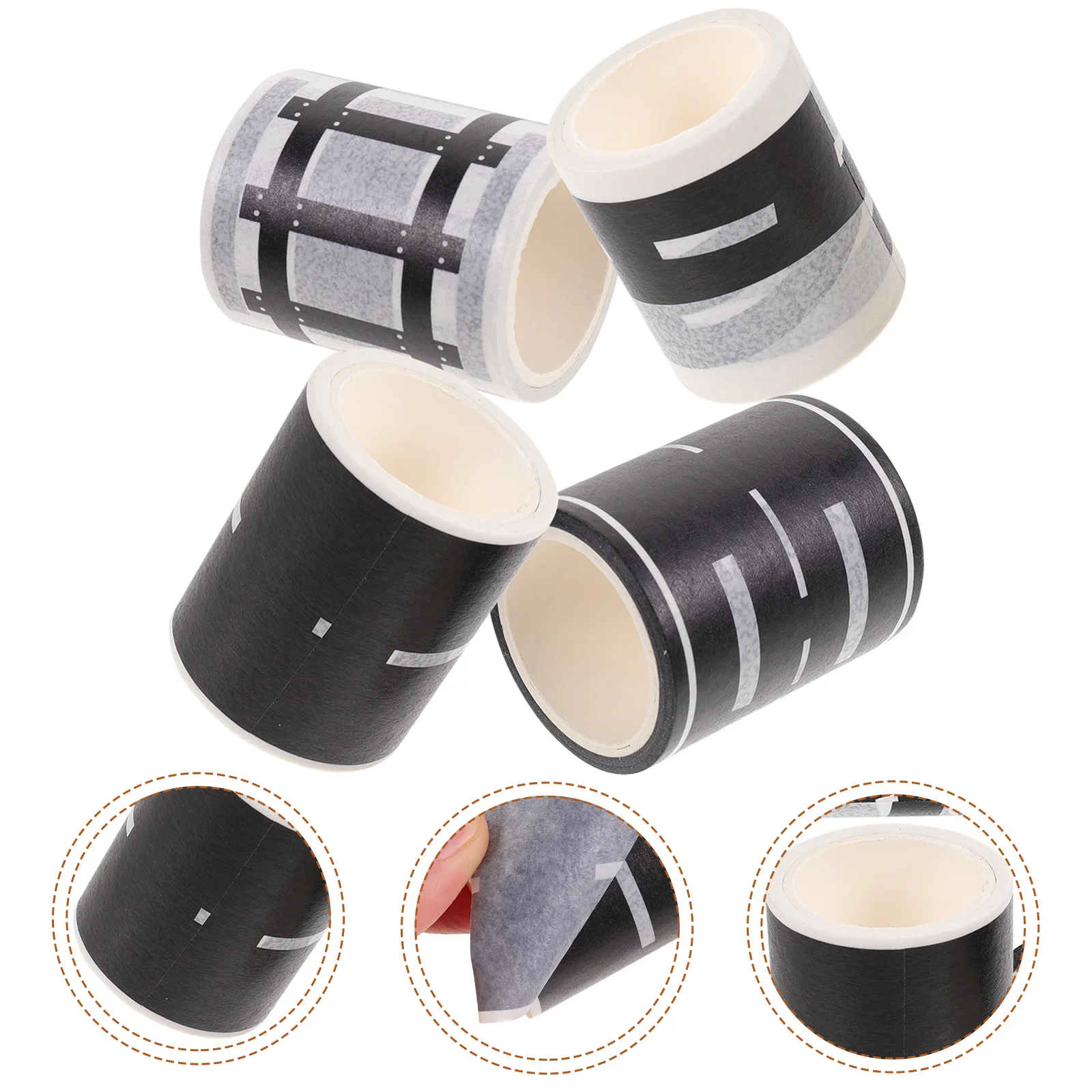 4 Rolls of Traffic Road Tapes Railway Track Tapes Adhesive Removable Washi Tape for Kids
4 Rolls of Traffic Road Tapes Railway Track Tapes Adhesive Removable Washi Tape for Kids