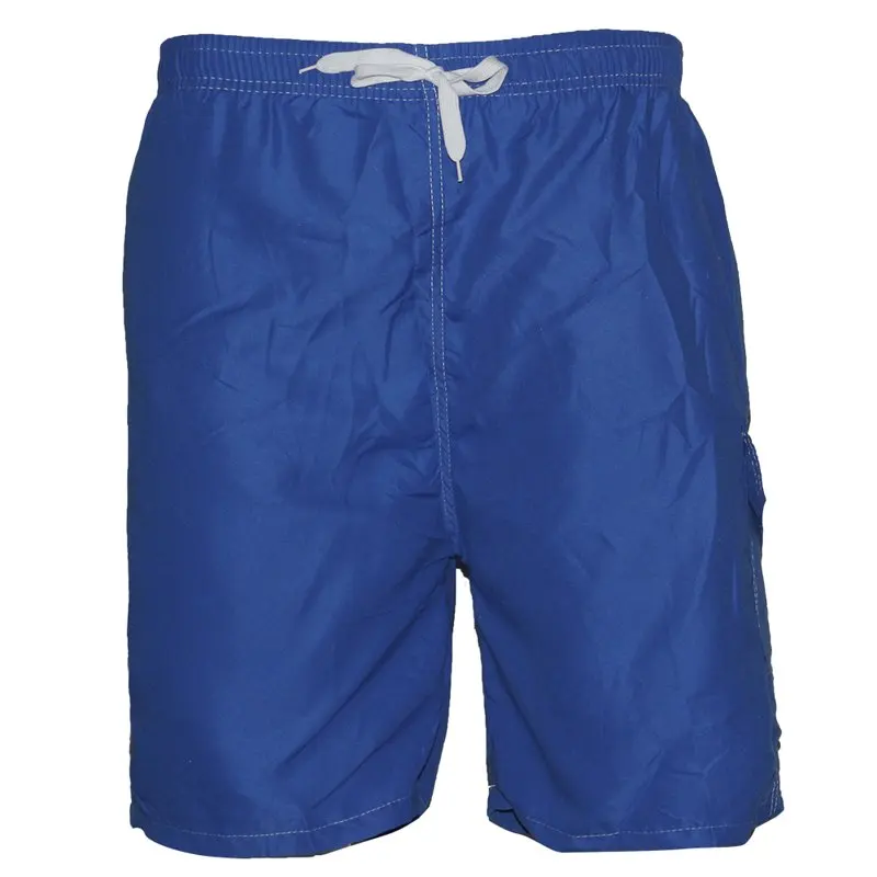 

Мужские плавки сухого покроя эластичная талия кулиска однотонные пляжные шорты, Королевский размер, XL