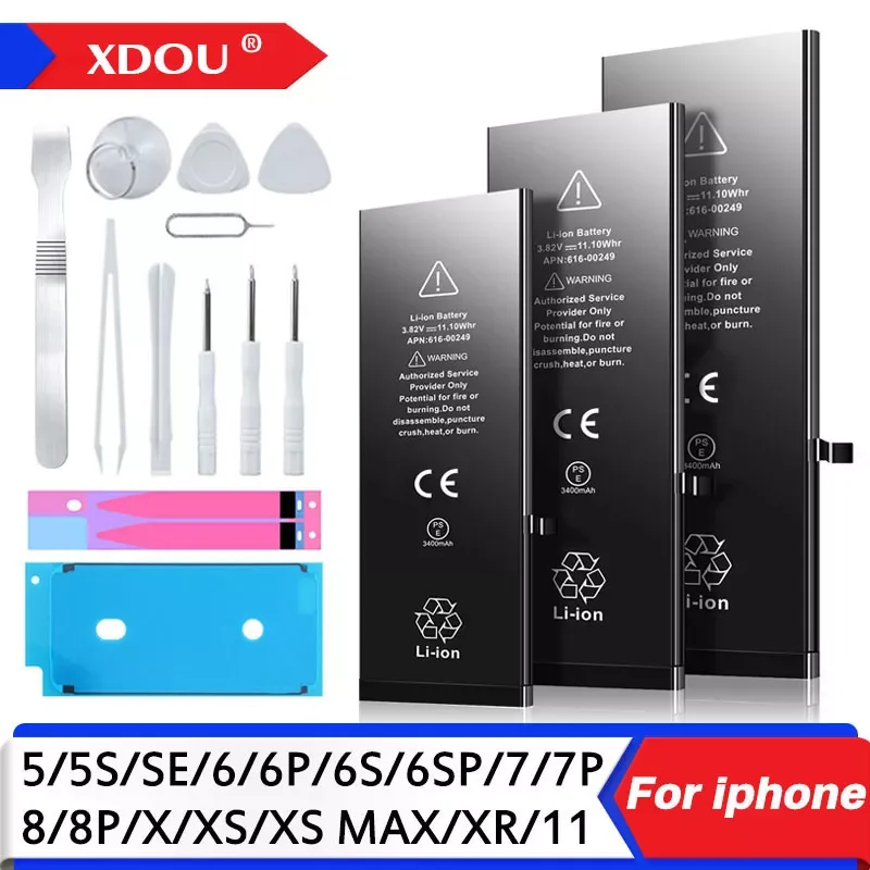 2022 Высококачественная батарея нулевого цикла для iPhone 5 6 6S 5S SE 7 8 Plus X Xs Max 11 Pro с бесплатными инструментами наклейка
2022 Высококачественная батарея нулевого цикла для iPhone 5 6 6S 5S SE 7 8 Plus X Xs Max 11 Pro с бесплатными инструментами наклейка