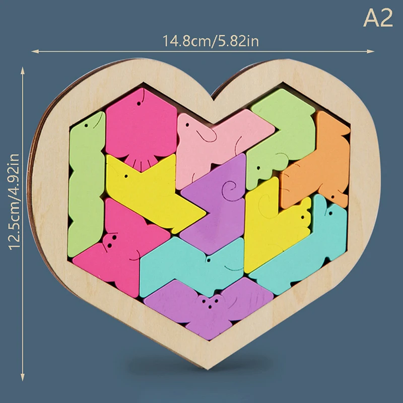 Heart Shape Kids Puzzle Game Colorful Jigsaw Tangram Math Toys Baby Educational Learning Toys
Heart Shape Kids Puzzle Game Colorful Jigsaw Tangram Math Toys Baby Educational Learning Toys