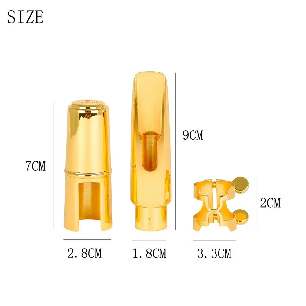 Sax Mouth Pieces Alto Saxophone Metal Mouthpiece Set With Clip Cap Accessories Size 7 For Music Fancier
Sax Mouth Pieces Alto Saxophone Metal Mouthpiece Set With Clip Cap Accessories Size 7 For Music Fancier