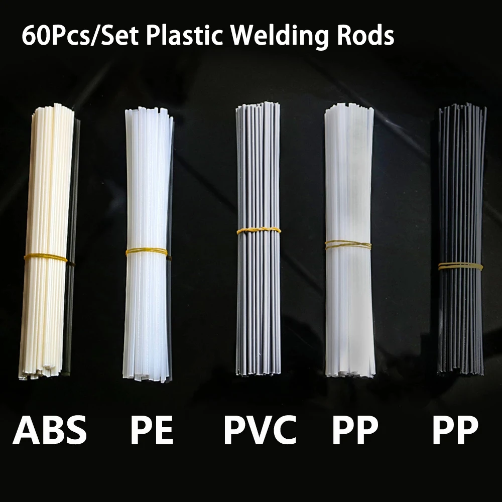 60Pcs/Set 200mm Plastic Welding Rods ABS/PP/PVC/PE Welding Sticks For Plastic Welder Gun Bumper Repair Welding Supplies
60Pcs/Set 200mm Plastic Welding Rods ABS/PP/PVC/PE Welding Sticks For Plastic Welder Gun Bumper Repair Welding Supplies