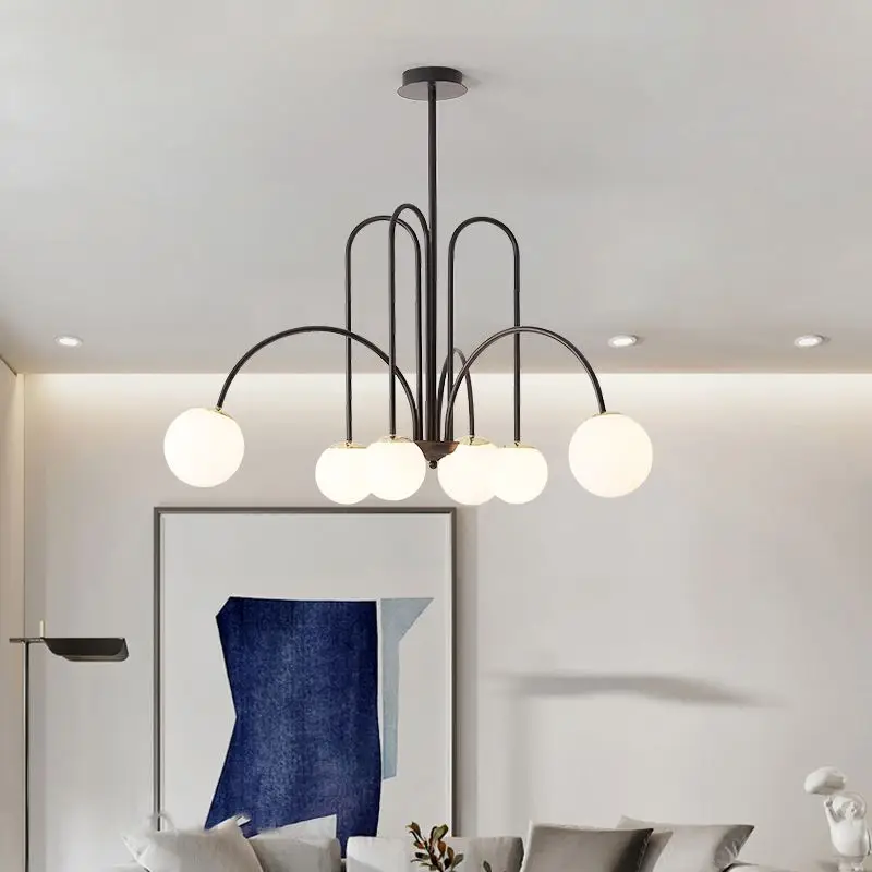 Modern LED Chandelier Glass Ball Pendant Lamps Black Gold Hanging Lights Nordic Dining Room Decoration Suspension Luminaires
Modern LED Chandelier Glass Ball Pendant Lamps Black Gold Hanging Lights Nordic Dining Room Decoration Suspension Luminaires