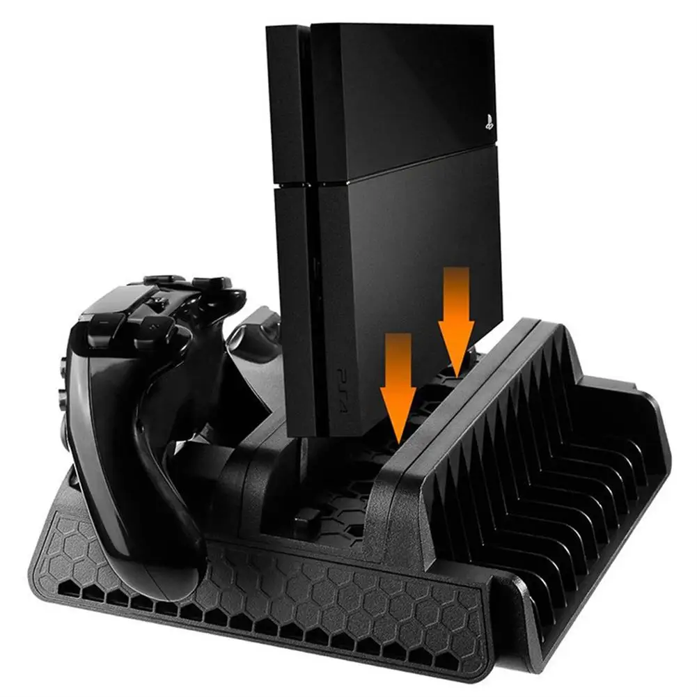 For PS4 Cooling Base Handle Dual Charging Vertical Stand With Smart Cooling Bracket Portable Charger With Non-slip Bottom
For PS4 Cooling Base Handle Dual Charging Vertical Stand With Smart Cooling Bracket Portable Charger With Non-slip Bottom