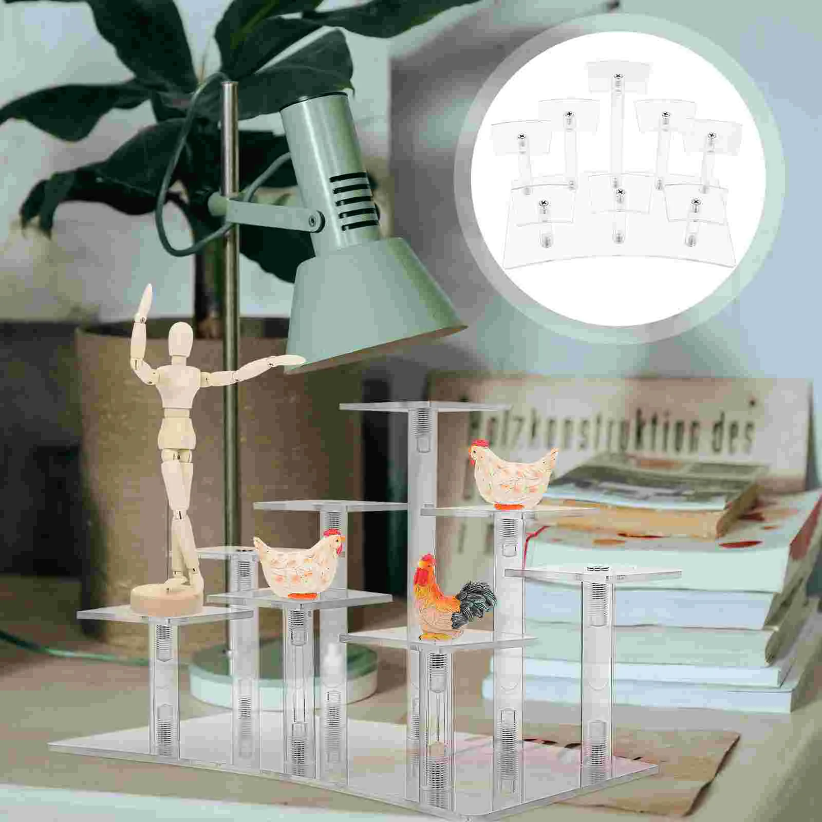 Display Stand Rack Figurine Tray Jewelry Storage Models Riser Holder Acrylic Risers Organizer Shelf Ornaments Plate Dish Trinket
Display Stand Rack Figurine Tray Jewelry Storage Models Riser Holder Acrylic Risers Organizer Shelf Ornaments Plate Dish Trinket
