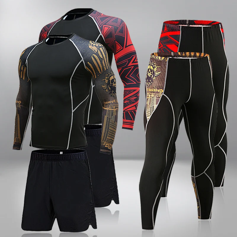 MMA BJJ Rashguard T Shirts+Pants Rash Guard Gym Fitness Men Tracksuit Boxing Jerseys Muay Thai Compression Men Sport Shorts Suit
MMA BJJ Rashguard T Shirts+Pants Rash Guard Gym Fitness Men Tracksuit Boxing Jerseys Muay Thai Compression Men Sport Shorts Suit