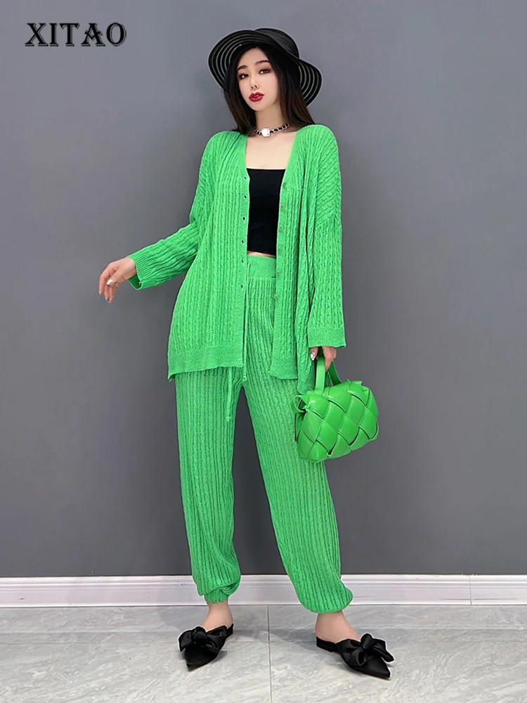XITAO Single Breasted Pant Set Women Korea Summer New Arrival Personality Fashion Loose V-neck Full Sleeve Pant Set WLD7298
XITAO Single Breasted Pant Set Women Korea Summer New Arrival Personality Fashion Loose V-neck Full Sleeve Pant Set WLD7298