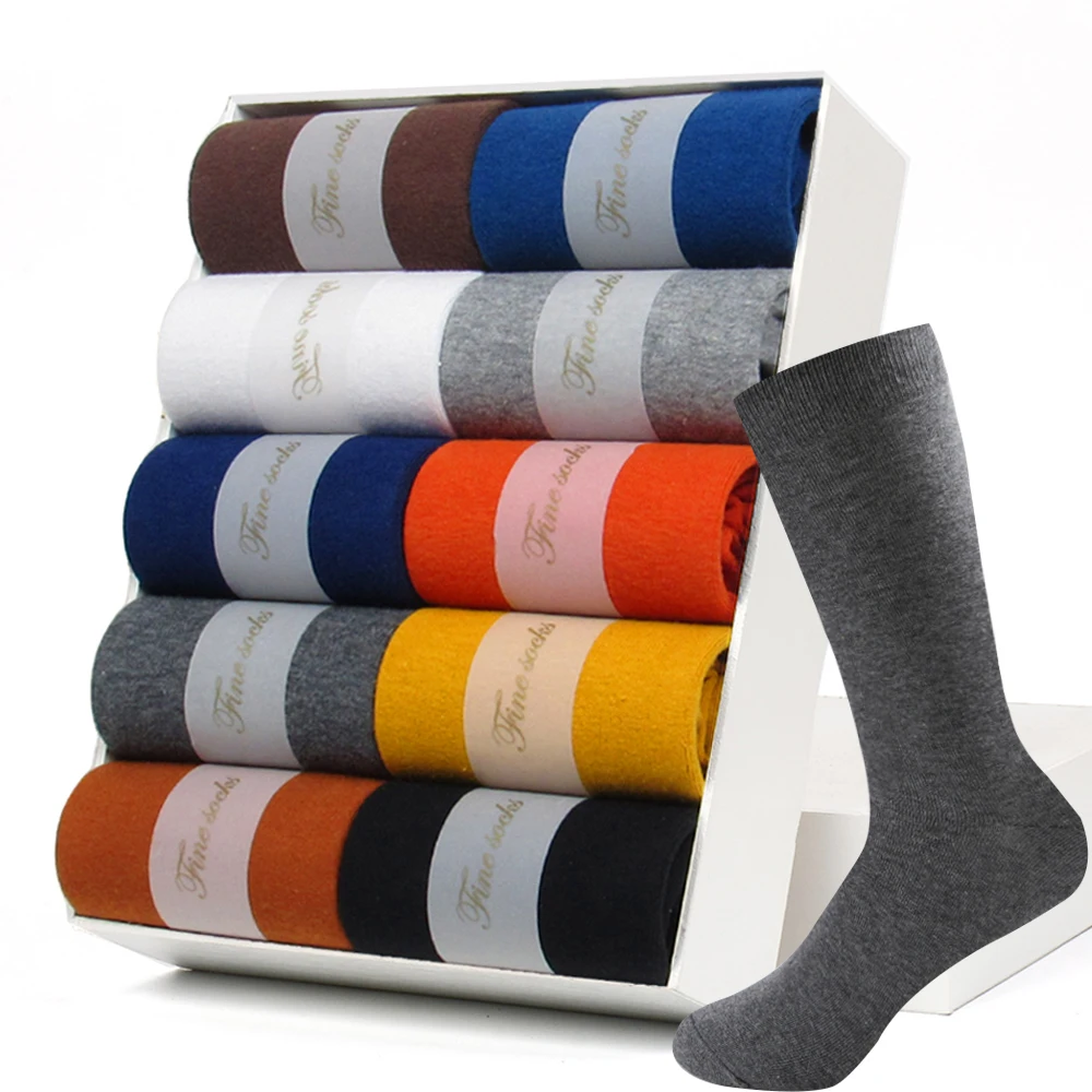 5 Pairs Business Dress Socks Men's Breathable Winter Warm Cotton Socks Long Male High Quality Happy Colorful Socks For Man Gift
5 Pairs Business Dress Socks Men's Breathable Winter Warm Cotton Socks Long Male High Quality Happy Colorful Socks For Man Gift