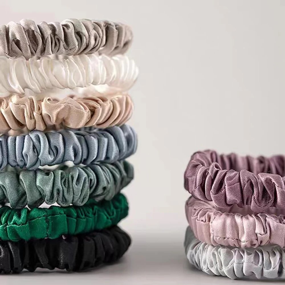 Sets 100% Pure Mulberry Silk Scrunchies 1CM Elastic Hair Band Tie Hair Silk Headbands Hair Accessories for Women Girls 22 Momme
Sets 100% Pure Mulberry Silk Scrunchies 1CM Elastic Hair Band Tie Hair Silk Headbands Hair Accessories for Women Girls 22 Momme