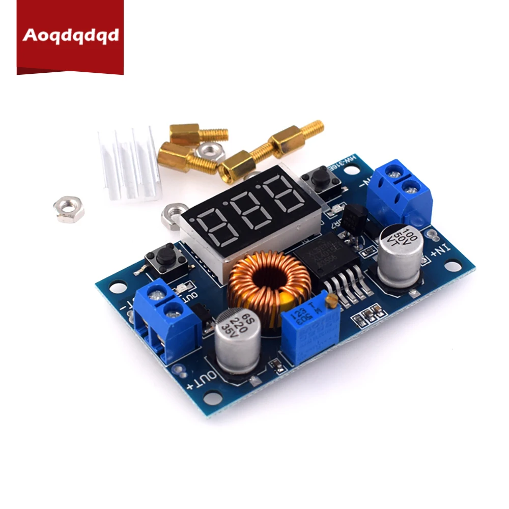 XL4015 5A 75W Adjustable DC-DC Step-Down Buck Converter Power Supply Voltage Regulator Module with LED Digital Voltmeter
XL4015 5A 75W Adjustable DC-DC Step-Down Buck Converter Power Supply Voltage Regulator Module with LED Digital Voltmeter