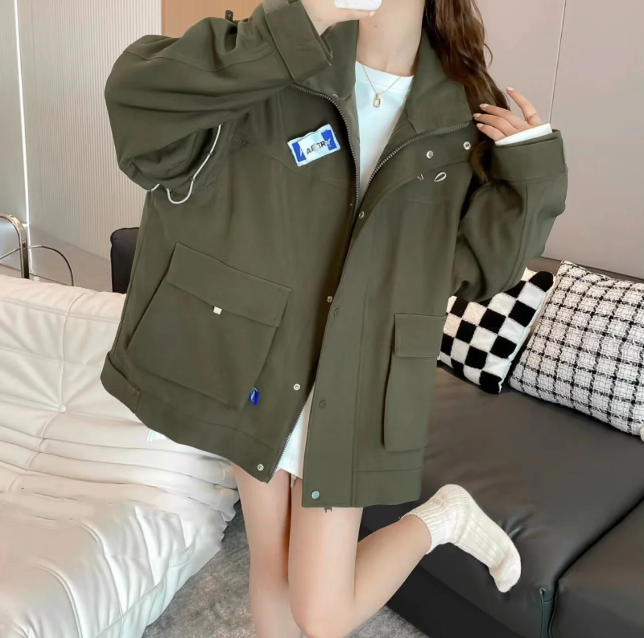 Korean high quality jacket oversized ADER ERROR autumn new Little Monster Outerwear Male and female lovers neutral trench coat
Korean high quality jacket oversized ADER ERROR autumn new Little Monster Outerwear Male and female lovers neutral trench coat