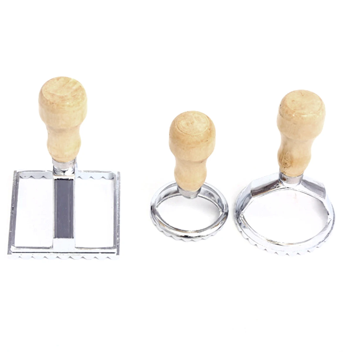 3pcs/set Ravioli Cutter Stamps with Wood Handle Stainless Steel Ravioli Maker for Ravioli Pasta Dumplings Tool ravioli ravioli
3pcs/set Ravioli Cutter Stamps with Wood Handle Stainless Steel Ravioli Maker for Ravioli Pasta Dumplings Tool ravioli ravioli