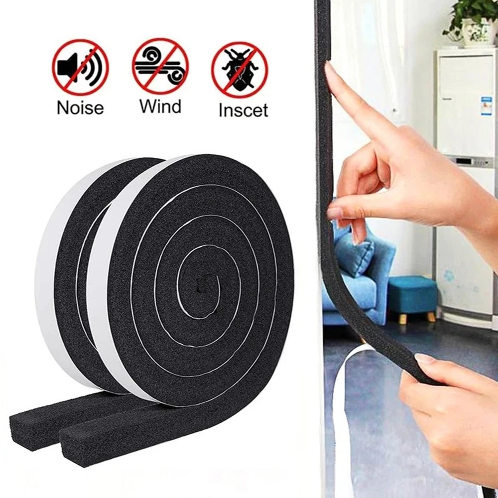 Self-Adhesive Sealing Strip Sponge Foam Insulation Tape Weather Stripping Dustproof Door Seam Strip Window Sound-Proof Sticker
Self-Adhesive Sealing Strip Sponge Foam Insulation Tape Weather Stripping Dustproof Door Seam Strip Window Sound-Proof Sticker