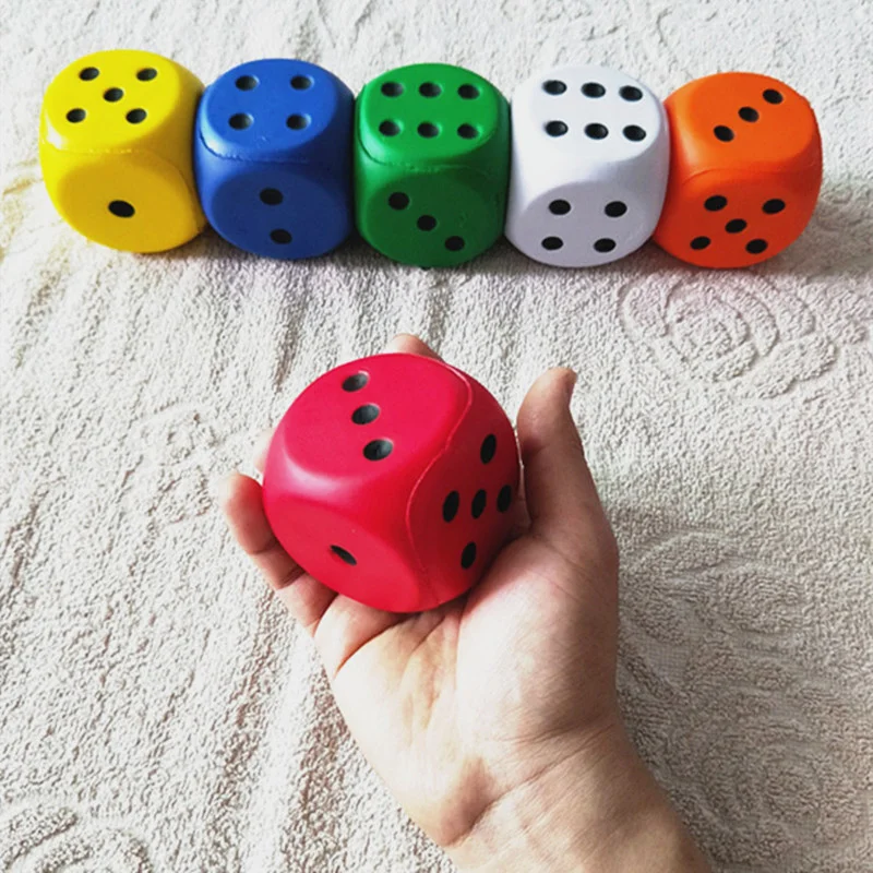Big Sponge Dice 1pcs/Soft and Elastic Toys Color Solid Point Side Length 6cm Cognitive Amusing Props
Big Sponge Dice 1pcs/Soft and Elastic Toys Color Solid Point Side Length 6cm Cognitive Amusing Props