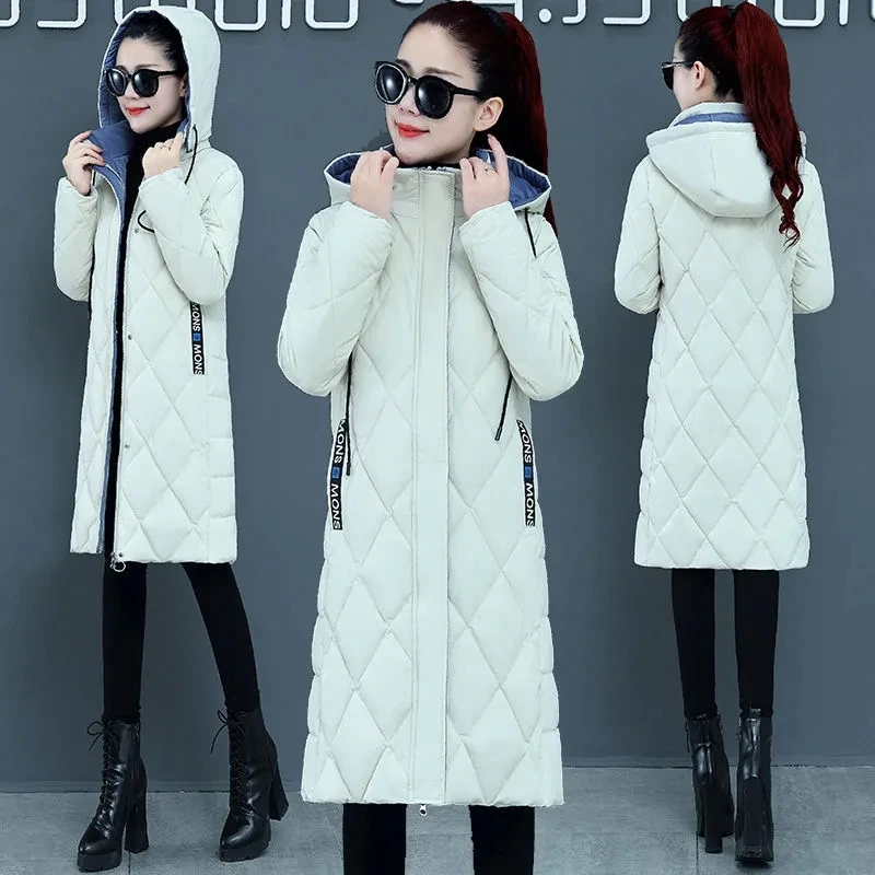 Down Cotton Jacket Women Autumn Winter 2023 New Large Size Hooded Cotton Coat Fashion Casual Rhomb Lattice Long Parkas Womens
Down Cotton Jacket Women Autumn Winter 2023 New Large Size Hooded Cotton Coat Fashion Casual Rhomb Lattice Long Parkas Womens