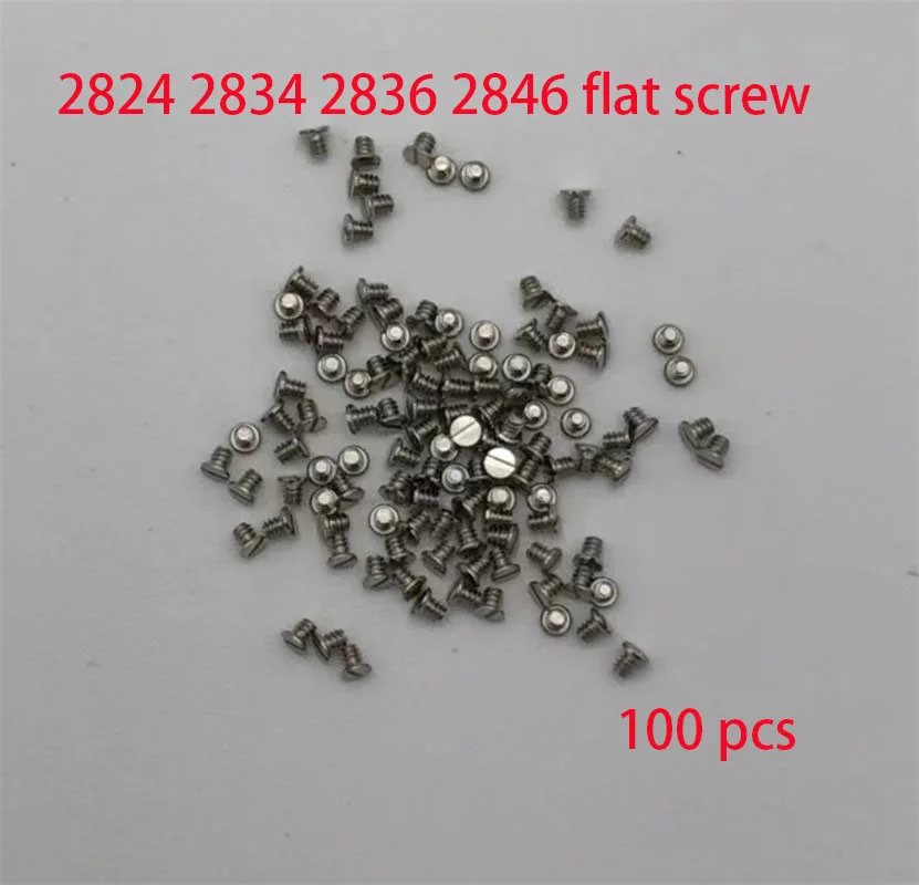 Watch accessory screw suitable for 2824/2834/2836/2846 mechanical movement flat head screw 100 watch accessory screws
Watch accessory screw suitable for 2824/2834/2836/2846 mechanical movement flat head screw 100 watch accessory screws