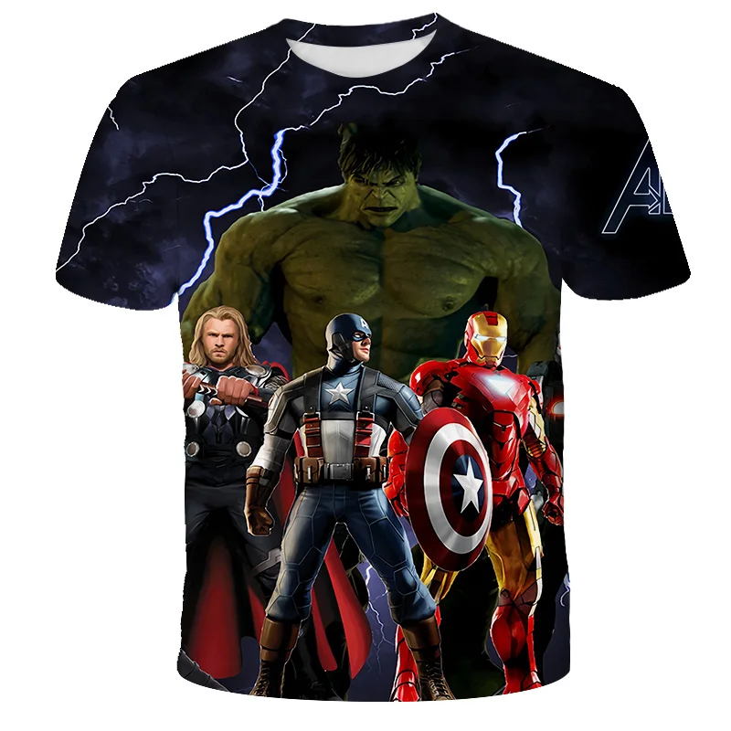 Iron Man Captain America Spiderman T-shirt for Kids Boys T Shirt Girls Clothes Hulk T-shirts Fashion Children Cartoon Tshirt
Iron Man Captain America Spiderman T-shirt for Kids Boys T Shirt Girls Clothes Hulk T-shirts Fashion Children Cartoon Tshirt
