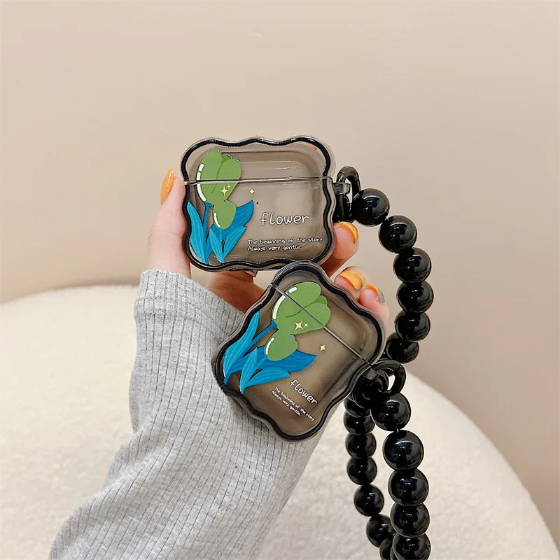 Wave Edge Tulip Flowers Bead Chain Case for Apple AirPods 1 2 3 Pro Cases Cover IPhone Bluetooth Earbuds Earphone Air Pods Case
Wave Edge Tulip Flowers Bead Chain Case for Apple AirPods 1 2 3 Pro Cases Cover IPhone Bluetooth Earbuds Earphone Air Pods Case