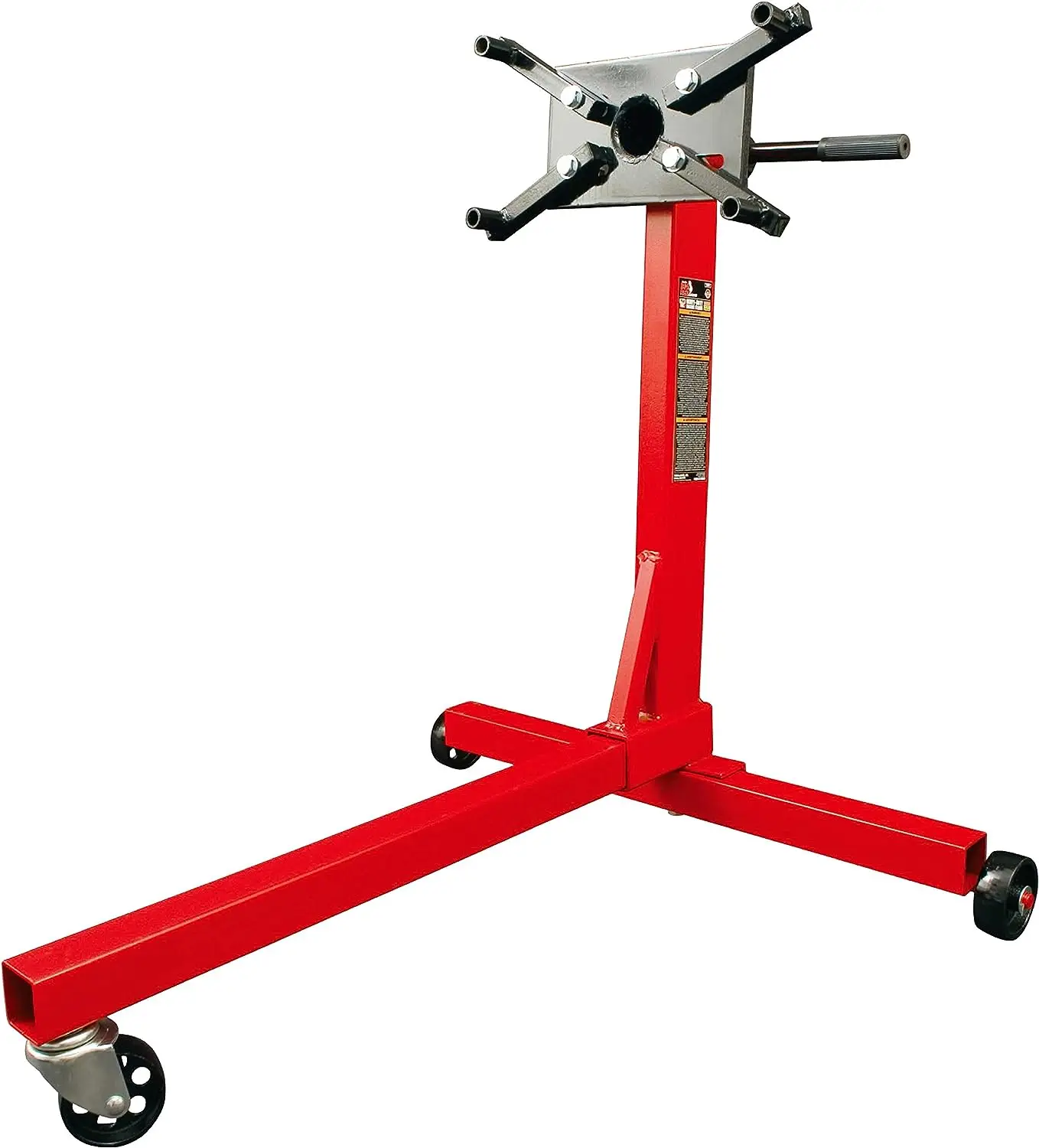 Steel Rotating Engine Stand with 360 Degree Rotating 3/8 Ton (750 lb) Capacity, Red
Steel Rotating Engine Stand with 360 Degree Rotating 3/8 Ton (750 lb) Capacity, Red
