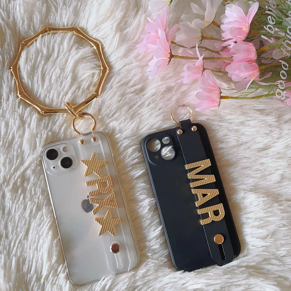 Bracelet Custom Name Metal Charm Letters TPU Phone Case For iPhone 14pro max 11 12 13Pro Max 14Pro Plus Mini Personalized Cover
Bracelet Custom Name Metal Charm Letters TPU Phone Case For iPhone 14pro max 11 12 13Pro Max 14Pro Plus Mini Personalized Cover